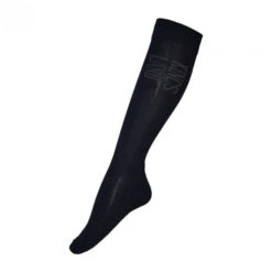 Kingsland KL Mika Unisex Coolmax Knee Socks -Best Equestrian Store klmika unisex coolmax knee sock black 213 SO 958 kingsland 96299.1630181032