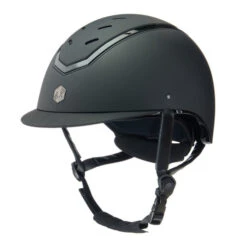 Charles Owen Kylo EQx Helmet -Best Equestrian Store kylo egx helmet matte black 3 4 CO 81364.1687277415