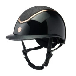 Charles Owen Kylo EQx Helmet Sparkly Wide Peak -Best Equestrian Store kylo egx sparkly wide peak helmet black side CO 86240.1687282741