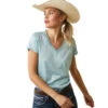 Ariat Laguna V-Neck Top Short Sleeve