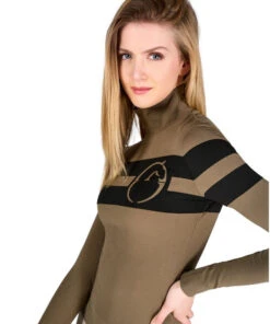 Vestrum Laste Hi-Tech Training Top 5 Vestrum Laste Hi-Tech Training Top -Best Equestrian Store laste training top brown black front closeup W6559 60018 00068 vestrum 67300.1666403131