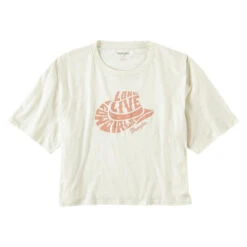 Wrangler Long Live Cowgirls Crop Tee -Best Equestrian Store live cowgirls ss offwhite hero 112318823 wrangler 59907.1663118746
