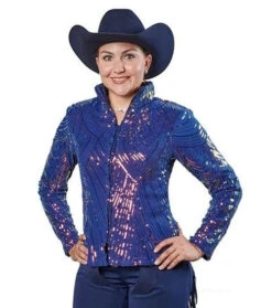 Hobby Horse Luminous Show Jacket -Best Equestrian Store luminous show jacket indigo front 1926 hobby horse 48899.1584055445