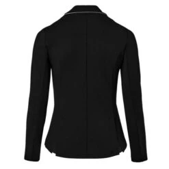 Horze Martina Show Coat With Piping -Best Equestrian Store martina show coat piping black back 33620 BL WH horze 23276.1653514352