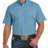 Men's Cinch Geo Print Shirt Short Sleeve