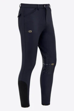 Men's RG Breeches Knee Grip -Best Equestrian Store men breech knee grip navy side BRM004 JS004 7901 RG 47573.1669869902