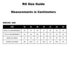Men's RG Breeches Knee Grip -Best Equestrian Store men breech size guide rg 38311.1669872398