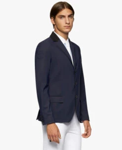 Men's Cavalleria Toscana GP Perforated Jacket -Best Equestrian Store men gp perforated jacket smoky blue side GGU024 JF115 7E00 CT 35579.1659810477