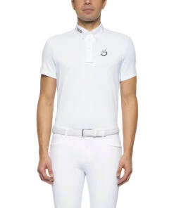 Cavalleria Toscana Men's CT Team Short Sleeve Polo