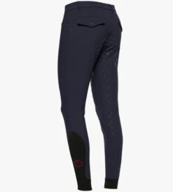 Men's Cavalleria Toscana Dressage Breeches Full Grip -Best Equestrian Store mens fg breeches smoky blue back PAU054 JE010 7E00 ct 01088.1661022370