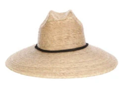Men's Dorfman Overcast Lifeguard Hat -Best Equestrian Store mens overcast palm hat natural front MS461OS NATURAL dorfman 88464.1691271596