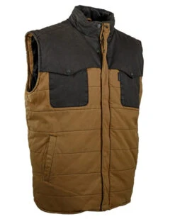 Men's Outback Trading Walker Vest -Best Equestrian Store mens walker vest burnt orange side 29816 outback 60596.1666904082