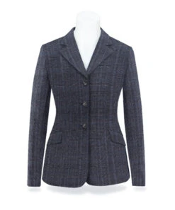 RJ Classics Monterey Jacket 14 RJ Classics Monterey Jacket -Best Equestrian Store monterey coat shadow grey plaid front M3024 rj classics 002 11726.1690410610