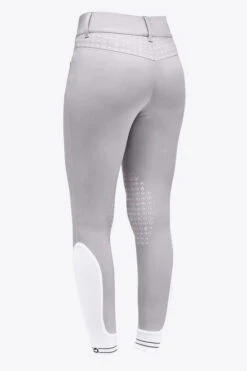 Cavalleria Toscana CT Motif Print Breeches Knee Grip -Best Equestrian Store motif print breeches lt.grey back PAD192 JE010 8100 cavalleria toscana 06153.1684979907