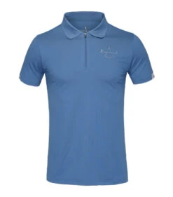 Men's Kingsland Nico Polo Short Sleeve -Best Equestrian Store nico polo blue horizon front 220 PT 206 297 kingsland 37189.1643487153