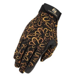 Heritage Performance Gloves - Prints -Best Equestrian Store performance glove horseshoe HG111 heritage gloves 96908.1643409107
