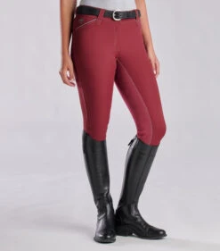 Piper Evolution Breeches Full Seat -Best Equestrian Store piper evolution fs merlot front 33064 smartpak 27411.1665609358