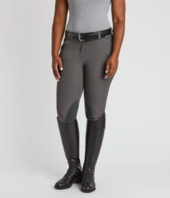 Piper Evolution Breeches Knee Patch -Best Equestrian Store piper evolution kp charcoal jade front 33063 smartpak 06092.1665607410