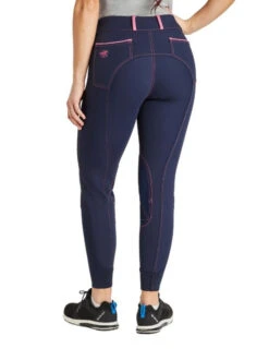 Piper Evolution Breeches Knee Patch -Best Equestrian Store piper evolution kp navy berry back 33063 smartpak 74709.1665607337