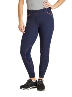 Piper Evolution Breeches Knee Patch -Best Equestrian Store piper evolution kp navy berry front 33063 smartpak 59295.1665607330