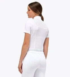 Cavalleria Toscana Pique Competition Polo Short Sleeve 5 Cavalleria Toscana Pique Competition Polo Short Sleeve -Best Equestrian Store pique mesh zip polo white back POD335 PA073 0101 CT 93317.1683686625