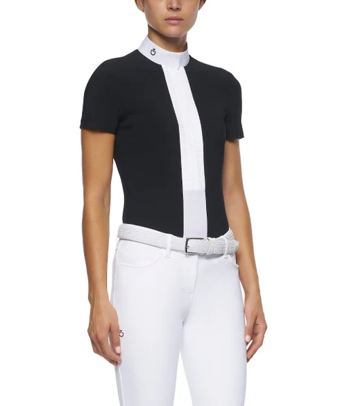 Cavalleria Toscana Pleated Shirt Short Sleeve 7 Cavalleria Toscana Pleated Shirt Short Sleeve - Image 7