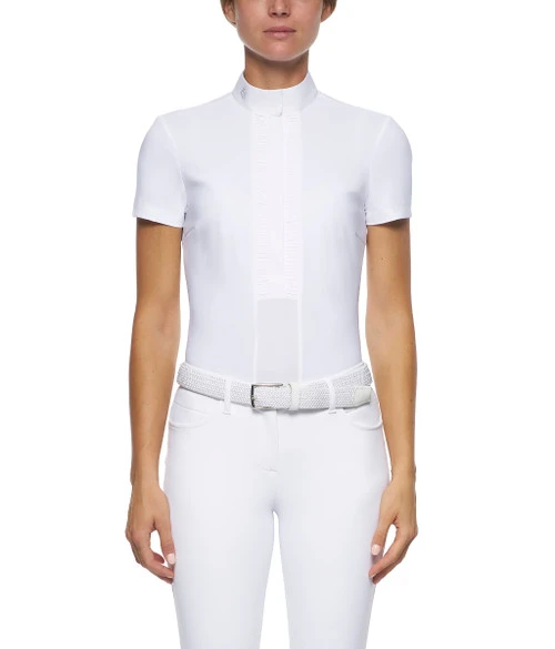 Cavalleria Toscana Pleated Shirt Short Sleeve 4 Cavalleria Toscana Pleated Shirt Short Sleeve - Image 4