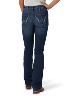 Wrangler Q-Baby Mid-Rise Shirley Jean -Best Equestrian Store q baby mid rise shirley darkwash back 112336744 wrangler 59403.1689701960