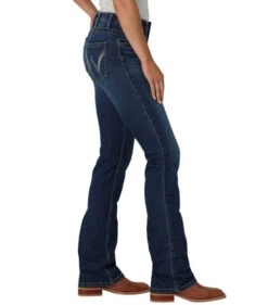 Wrangler Q-Baby Mid-Rise Shirley Jean -Best Equestrian Store q baby mid rise shirley side 112336744 wrangler 38481.1689701980