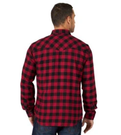 Men's Wrangler Retro Red Buffalo Plaid Shirt -Best Equestrian Store retro buffalo plaid ls red back 112318785 wrangler 92161.1663012402