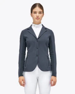 Cavalleria Toscana REVO Lite Tech Zip Jacket -Best Equestrian Store revo lite tech zip blue grey front GGD037 JC019 8B00 CT 02164.1659742568