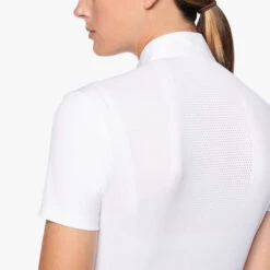 Cavalleria Toscana REVO Premier Polo Short Sleeve 9 Cavalleria Toscana REVO Premier Polo Short Sleeve -Best Equestrian Store revo premier polo ss white back detail POD298 JC033 0001 cavalleria toscana 08301.1659744778