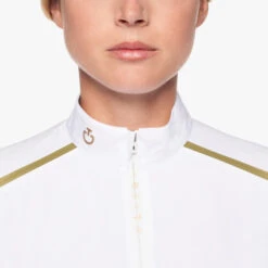 Cavalleria Toscana REVO Premier Polo Short Sleeve 10 Cavalleria Toscana REVO Premier Polo Short Sleeve -Best Equestrian Store revo premier polo ss white front detail POD298 JC033 0001 cavalleria toscana 04933.1659744788