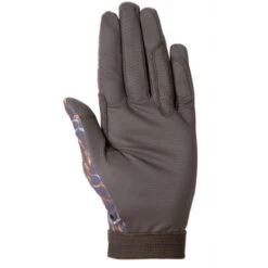 HKM Allure Riding Gloves -Best Equestrian Store riding gloves allure dark brown palm 2100 DARK BROWN hkm 13582.1651102716