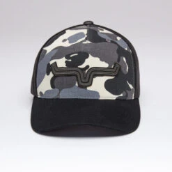 Kimes Ranch Roped LP Trucker Hat -Best Equestrian Store roped lp trucker hat camo front 842606179205 kimes 30578.1684194359