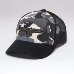 Kimes Ranch Roped LP Trucker Hat -Best Equestrian Store roped lp trucker hat camo hero 842606179205 kimes 10494.1684194317