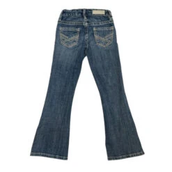 Girls Rock & Roll Extra Stretch Bootcut Jean -Best Equestrian Store rr denim girls extra stretch bootcut medium wash back RRGD4RMZPK panhandle 60745.1657825458