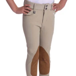 Kids Romfh Olivia Classic Jodhpurs -Best Equestrian Store sarafina olivia jodpur wht.sand front 47096 romfh 90421.1684887778