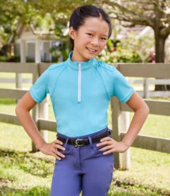 Girls RJ Classics Sasha Jr 37.5 Training Shirt -Best Equestrian Store sasha jr 37.5 training ss seaside rider SAJ546 rj classic 78947.1670957554