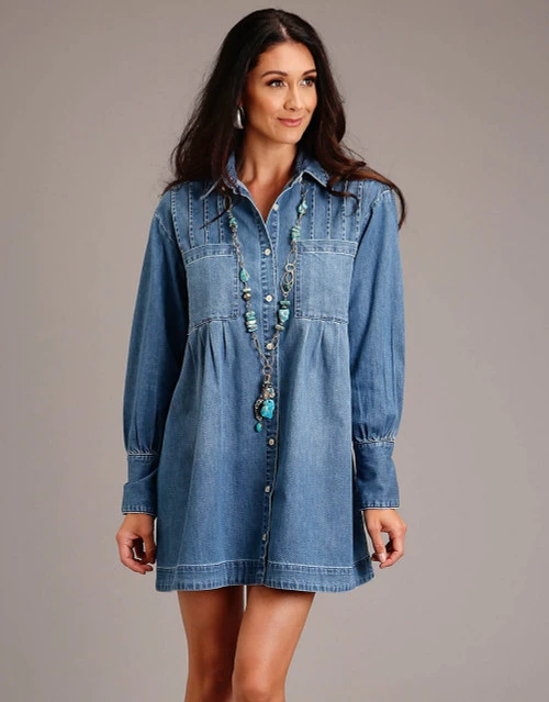 Stetson Denim Shirt Style Dress 2 Stetson Denim Shirt Style Dress - Image 2