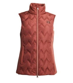 Kingsland Sia Insulated Vest -Best Equestrian Store sia body warmer vest hot chocolate front 2230163609 5029 kingsland 03945.1667000760