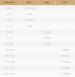 Heritage Pro Polo Gloves -Best Equestrian Store size guide heritage gloves 84502.1643571686