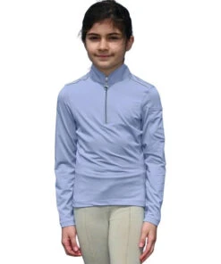 Girls Chestnut Bay SkyCool Shirt Long Sleeve -Best Equestrian Store skycool shirt LS wisteria chestnut bay 39607.1663624643