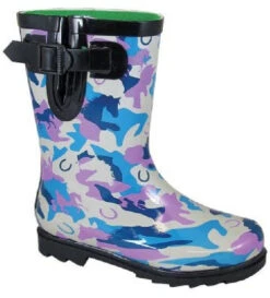 Kids Smoky Mountain Rubber Rain Boots -Best Equestrian Store smoky mtn kids boot horses blu purple 41436.1661200090