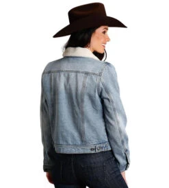 Stetson Ladies Sherpa Denim Jacket 5 Stetson Ladies Sherpa Denim Jacket -Best Equestrian Store stetson denim jacket denim back 1109805940075 stetson 15584.1665015849
