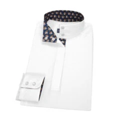 Essex Classics Talent Yarn Shirt Straight Collar -Best Equestrian Store straight collar LS monkeys ESL13W1 essex 73032.1660255453