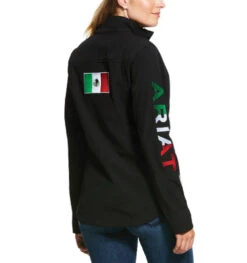 Ariat Team Softshell Mexico Jacket -Best Equestrian Store team mexico jacket black back 10031428 ariat 33463.1673560274