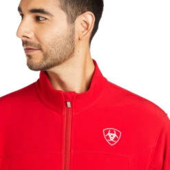 Men's Ariat Team Softshell Mexico Jacket -Best Equestrian Store team mexico softshell red logo 10033525 ariat men 63807.1670379257