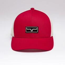 Kimes Ranch Team Pro Trucker Hat -Best Equestrian Store team pro trucker hat red front 842606179236 kimes 88812.1684193319