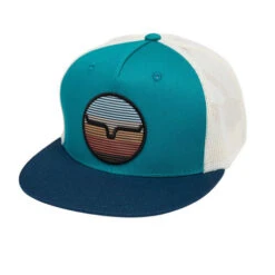 Kimes Ranch The Graduate Trucker Hat -Best Equestrian Store the graduate trucker hat teal hero 842606178963 kimes 20119.1684196149